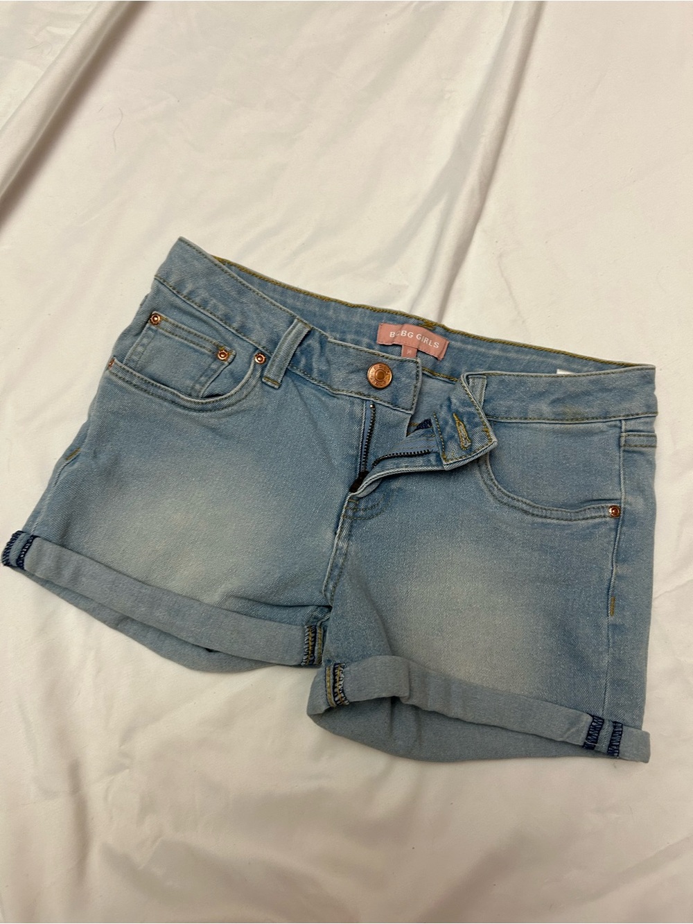 BCBG Light Denim Cuffed Women's Jean Shorts